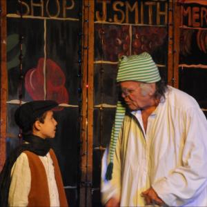 Austin Chase with Patrick Hart in Scrooge the musical