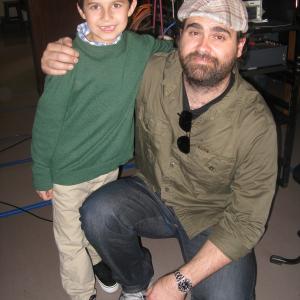 Austin Chase with Director Sean Meehan  Lunchables commercial