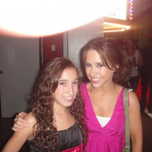 Lacey Chabert and Sophia Arias,wrap party The ghost of the goodnight lane