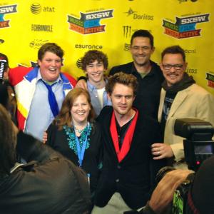 Dylan Arnold on the red carpet for the premiere of Fat Kid Rules the World at SXSW