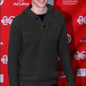 Dylan Arnold on the red carpet for the Laggies premiere at Sundance