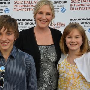representing Static and I Am Gabriel, 2012 Dallas International Film Festival red carpet with Elise Baughman and Gavin Casalegno