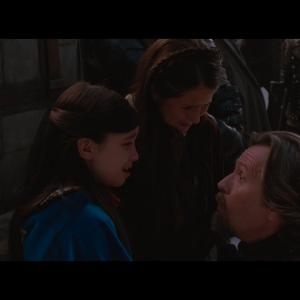 Olivia Steele Falconer with Gary Oldman and Bella King  Red Riding hood