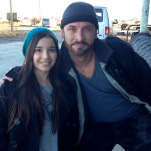 Olivia Steele Falconer with Colin Cunningham on Falling Skies / Season 2 Episode 8 / Death March