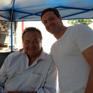 On the set of Precious Mettle father and sonPaul Sorvino and Michael Sorvino