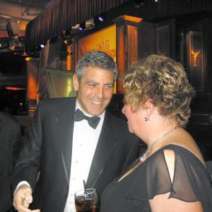 WGA awards 2005 George Clooney and Glessna Coisson