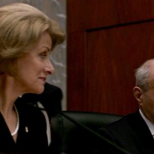 Kathryn Browning as Senator Ann Wallace of North Dakota in House of Cards with actor David Little 2015