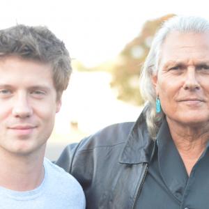 Nathan Ross Murphy and Michael Horse on the set of 'I Filmed Your Death.'