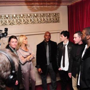 With Dina Lohan, Marcellus Jones, Michael Lohan, Jr, Andrew Johnson, Chris and Teeb, Jay Horton at Waldorf Astoria