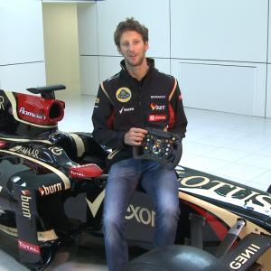Romain Grosjean: 'Lotus F1 Steering Wheel'