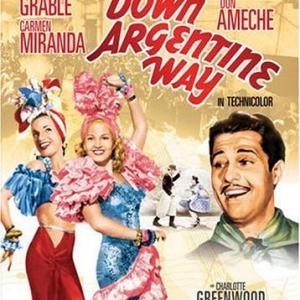 Carmen Miranda Don Ameche and Betty Grable in Down Argentine Way 1940