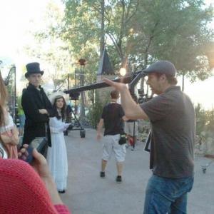 Peter directing the dance sequence in 