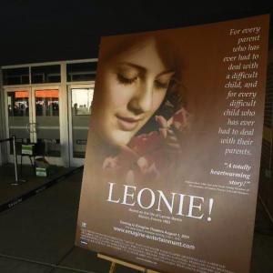 Leonie poster outside Emagine Theater in Novi