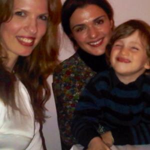 With Rachel Weisz and Henry in London