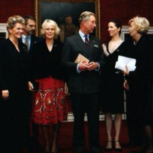 With Prince Charles, Camilla, Jeremy Irons, Lady Valerie Solti, Katalin Bogyay at the St. James Palace