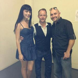 Director and actor Adam Sonnet with his wife actress Elle Sonnet and actor Billy Boyd