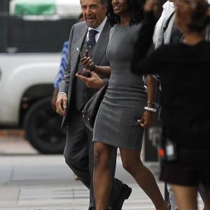 Skye P. Marshall and Al Pacino on location filming Beyond Deceit in New Orleans, LA