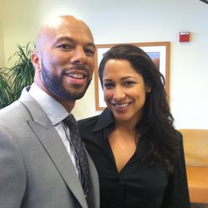 On the set of 'Learning Uncle Vernon' with Common