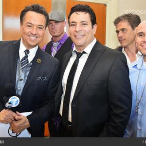 Writer/Director Daniel R. Chavez with entertainment reporter George Pennacchio of KABC Ch.7 at Dances With Films opening night gala.
