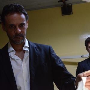 Still of Joshua Jackson and Alexander Siddig in Inescapable 2012