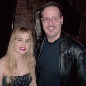 Glen Baisley and Alison Lohman at the Ghost Rider Spirit of Vengeance VIP party hosted by Fangoria Magazine