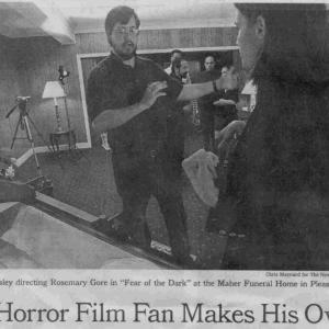 Production photo from Fear of the Dark that appeared in the New York Times.