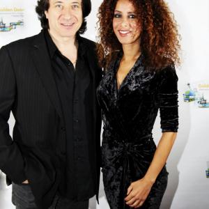 Actors Yvonne Maria Schaefer and Federico Castelluccio attend the Golden Door International Film Festival at the Landmark Loews Theatre in Jersey City