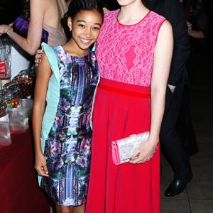 Amandla Stenberg with Jacqueline Emerson at InStyles Oscar Viewing Party  February 26 2012