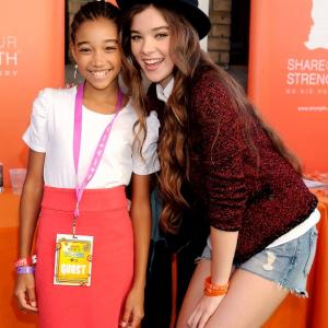 Amandla Stenberg and Hailee Steinfeld at Varietys Power of Youth Event Presented by the Hub  October 22 2011  Amandla Stenberg honored as Up Next talent