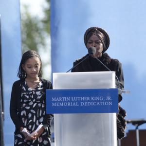 Amandla Stenberg and Cicely Tyson at the Martin Luther King, Jr. Memorial Dedication - October 16, 2011