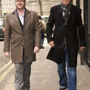 Jonathan Sothcott and Martin Kemp leaving The Ivy restaurant in London March 2009