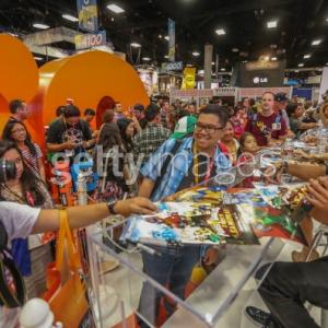 Meeting Fans at the Nickelodeon section at Comic Con
