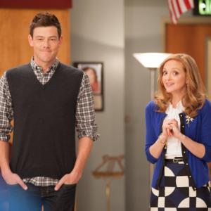 Still of Cory Monteith and Jayma Mays in Glee 2009