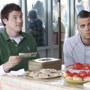 Still of Mark Salling and Cory Monteith in Glee (2009)