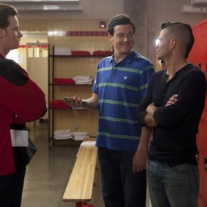 Still of Mark Salling and Cory Monteith in Glee 2009
