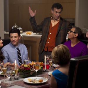 Still of Jeff Goldblum Lea Michele Brian Stokes Mitchell Romy Rosemont and Cory Monteith in Glee 2009