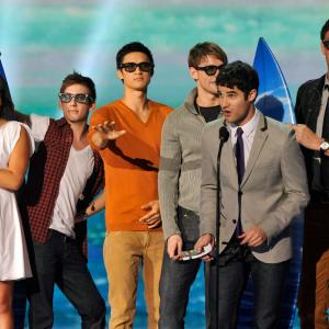 Cory Monteith, Darren Criss, Jenna Ushkowitz and Chord Overstreet at event of Teen Choice 2011 (2011)