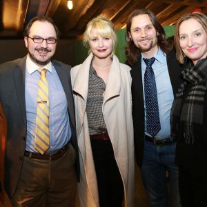 Nick Basile, Whitney Able, Ryan Eggold and Kathryn Belli at event of Dark (2015)