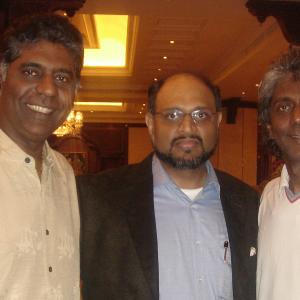 U.N. Goodwill Ambassador Vijay Amritraj, SJ Reddy, Former Indian Davis Cup Player Anand Amritraj