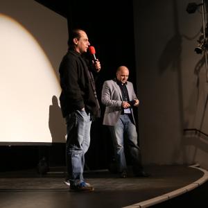 Dir. Anouar H. Smaine (R) and Actor Said Faraj (L) at Borrego Springs International Film Festival.