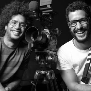Producer Jorge Cohen and director Mrio Bastos during the production of the documentary Independncia