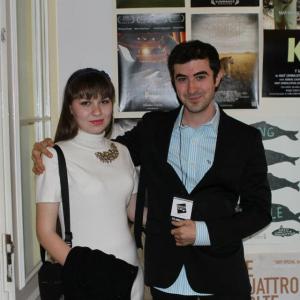 Actress Mariana Preda and Director Nikolas Grasso at the Madeira Film Festival