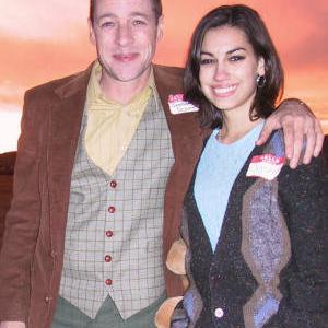 Amanda on the set of Grand Jury awardwinning film My Name Is with costar French Stewart Third Rock from the Sun