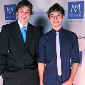 Jacob with Tyler RossThe Wise Kids premiere Hippodrome Theatre Charleston SC