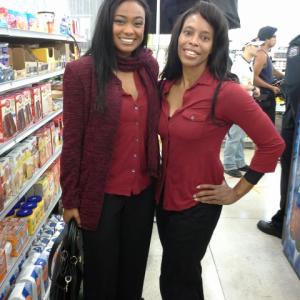 The Christmas Card stunt double for Tatyana Ali