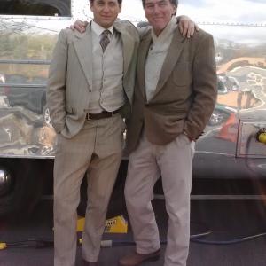 Keith Tyree Right and Josh Lucas on location for David Baldaccis WISH YOU WELL 2013