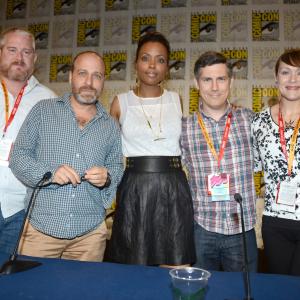 H. Jon Benjamin, Chris Parnell, Aisha Tyler, Adam Reed and Amber Nash at event of Archer (2009)