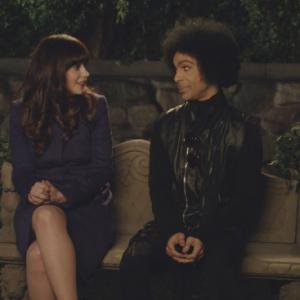 Still of Prince and Zooey Deschanel in New Girl (2011)