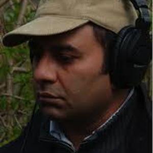 Abdul Azeem Khan directing on the set of Open Secrets 2008 in Wanstead East London UK