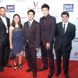 Red carpet photo with the cast of Extraction Point at the 2011 Vegas Cine Fest
